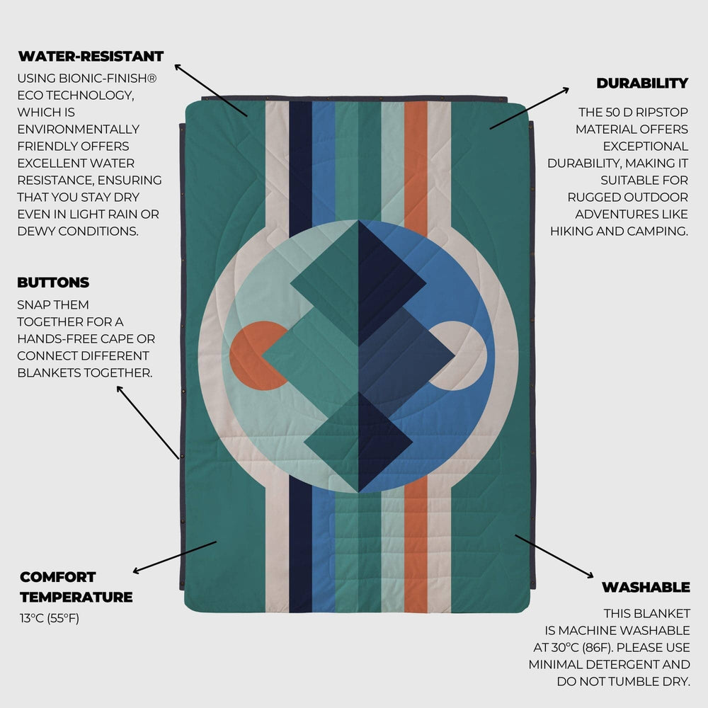 VOITED Recycled Ripstop Outdoor Camping Blanket - Luna Creek Blankets VOITED 