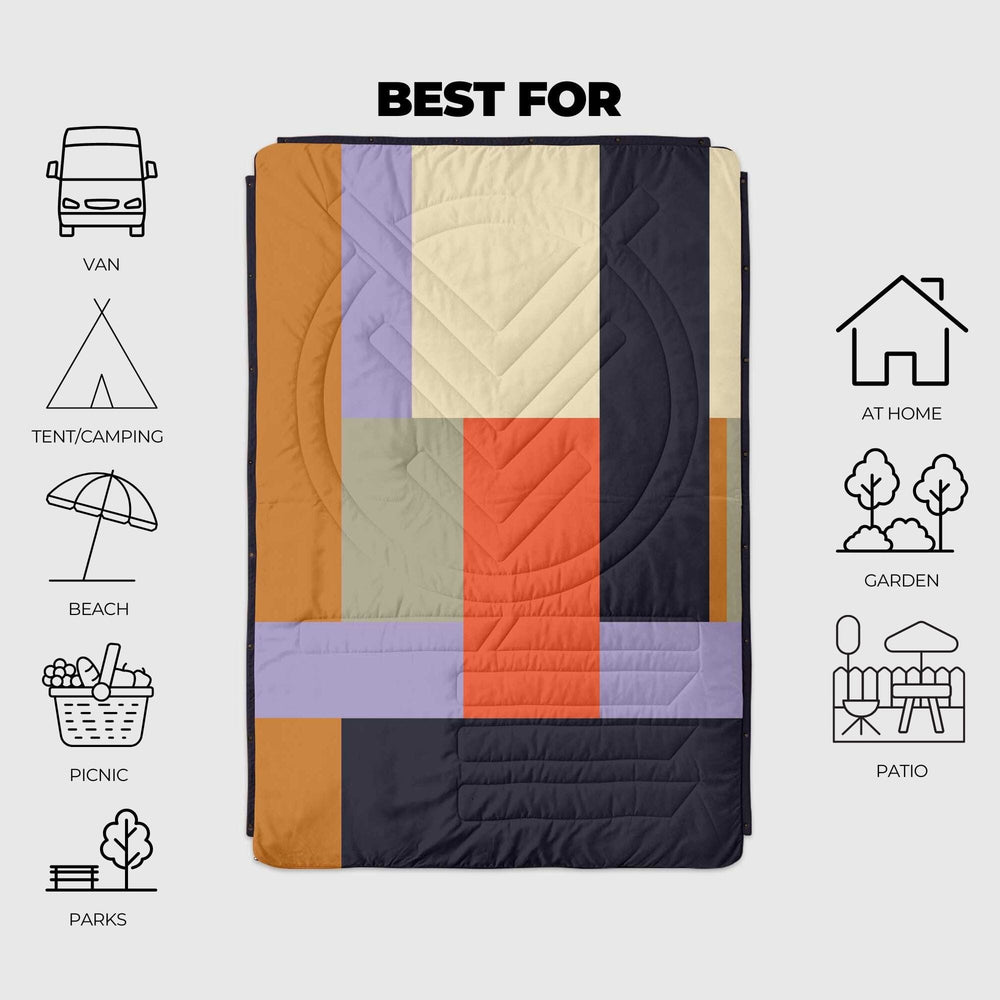 
VOITED Couverture de camping extérieure en Ripstop recyclé - Patch
