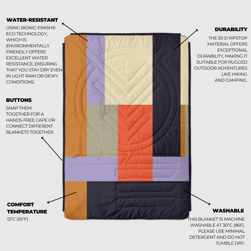 
VOITED Couverture de camping extérieure en Ripstop recyclé - Patch
