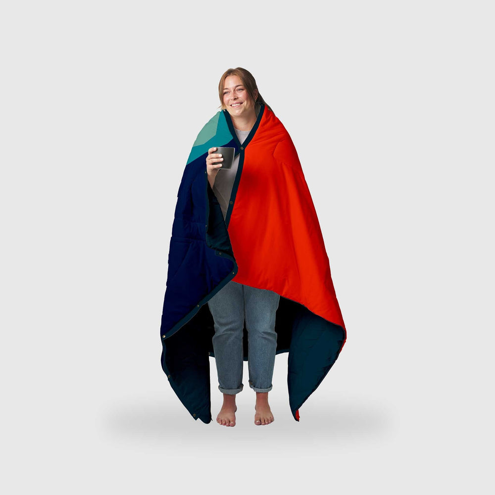 
VOITED Couverture de camping extérieure en Ripstop recyclé - Arc-en-ciel
