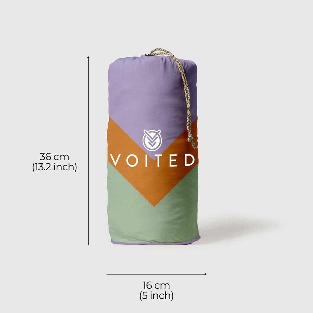 
VOITED Couverture de camping extérieure en Ripstop recyclé - Spring Break/Digital Lavender
