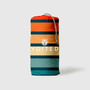 VOITED Recycled Ripstop Outdoor Camping Blanket - Sunset Stripes Blankets VOITED 
