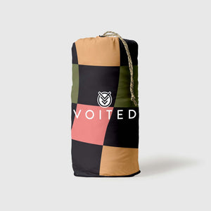 VOITED Recycled Ripstop Outdoor Camping Blanket - Wavecheck/Graphite Blankets VOITED 