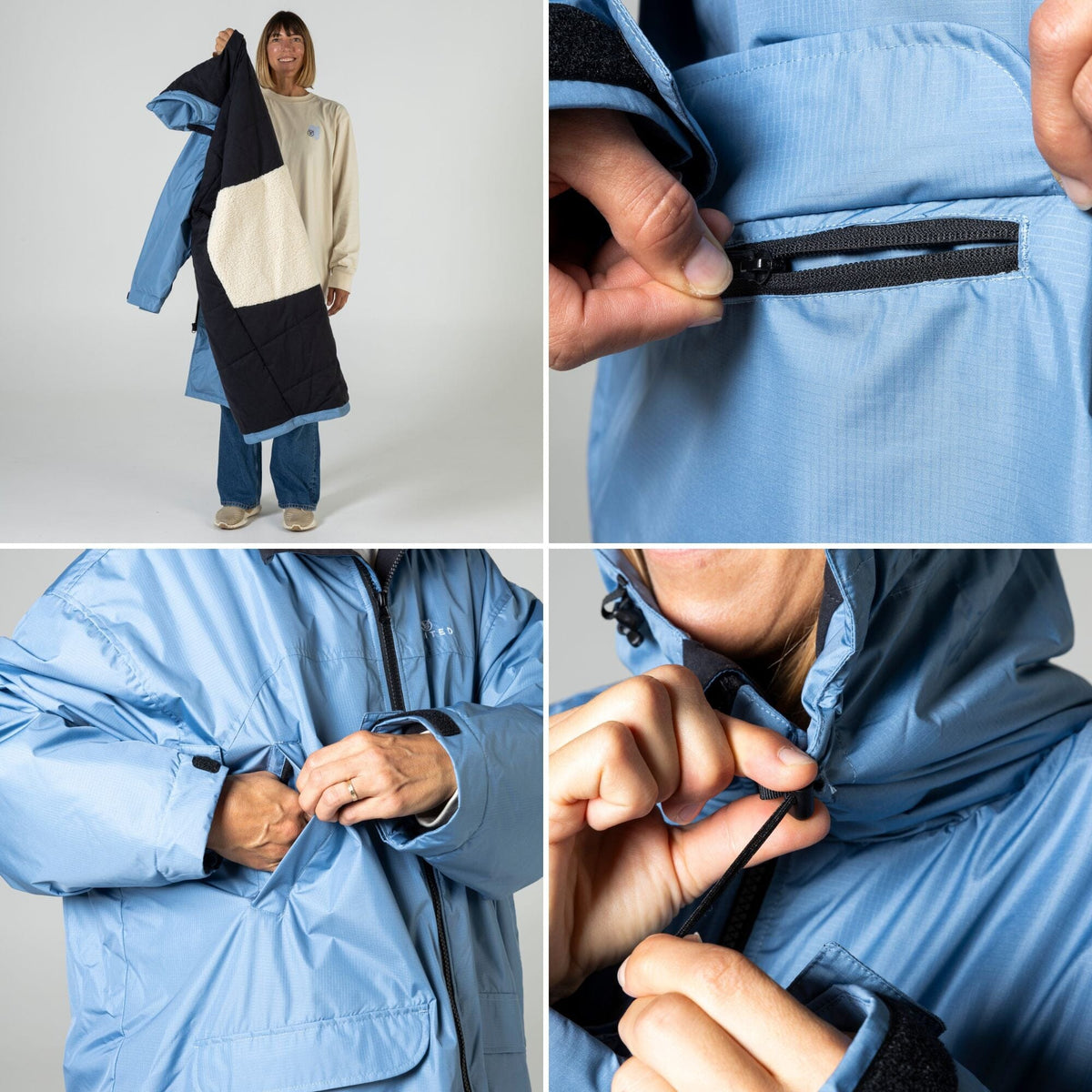VOITED 3rd Edition Outdoor Changing Robe & Drycoat for Surfing, Camping, Vanlife & Wild Swimming - Wavecheck Changewear VOITED 