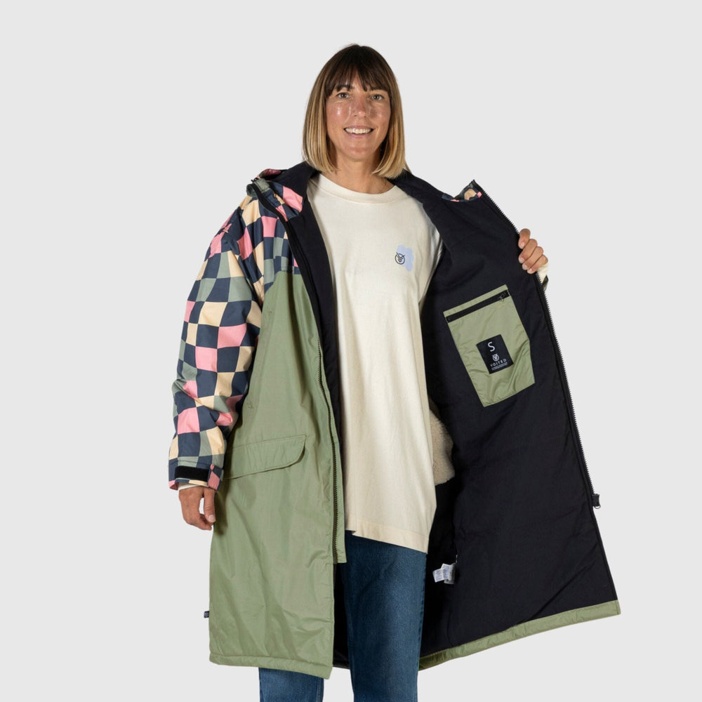 
VOITED 3e Édition Manteau de Changement Extérieur & Drycoat pour le Surf, le Camping, la Vie en Van & la Natation en Eau Libre - Wavecheck
