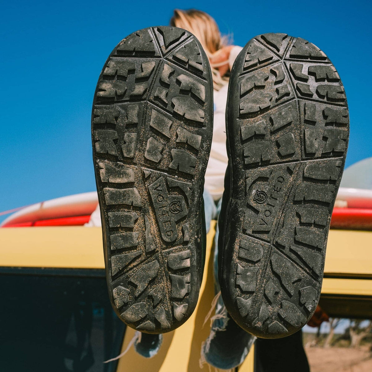 tent slippers VOITED Packable Travel Slippers for cosy Adventures
