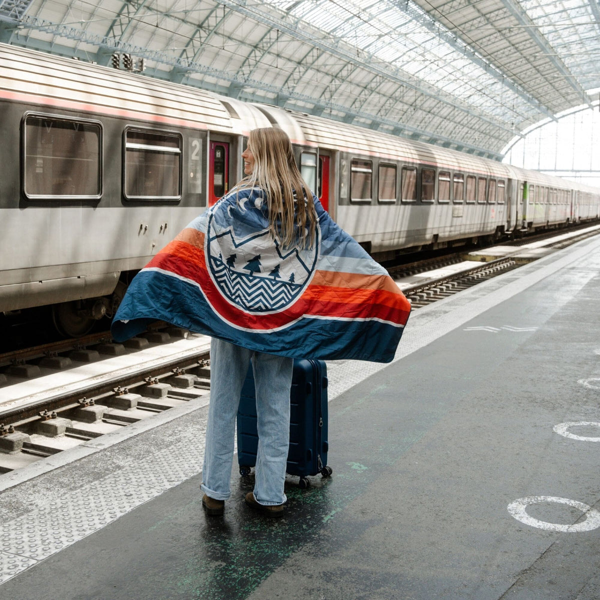 VOITED NeckPack™ Travel PillowBlanket™ - Camp Vibes Two Blankets VOITED 