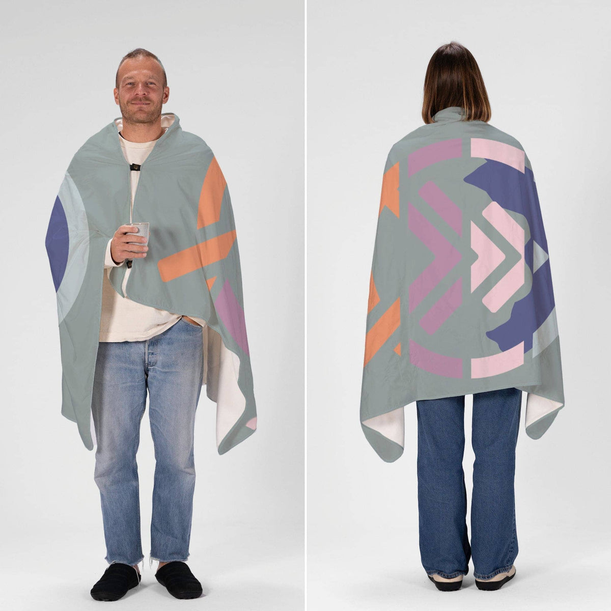 VOITED NeckPack™ Travel PillowBlanket™ - Echo Bloom Blankets VOITED 