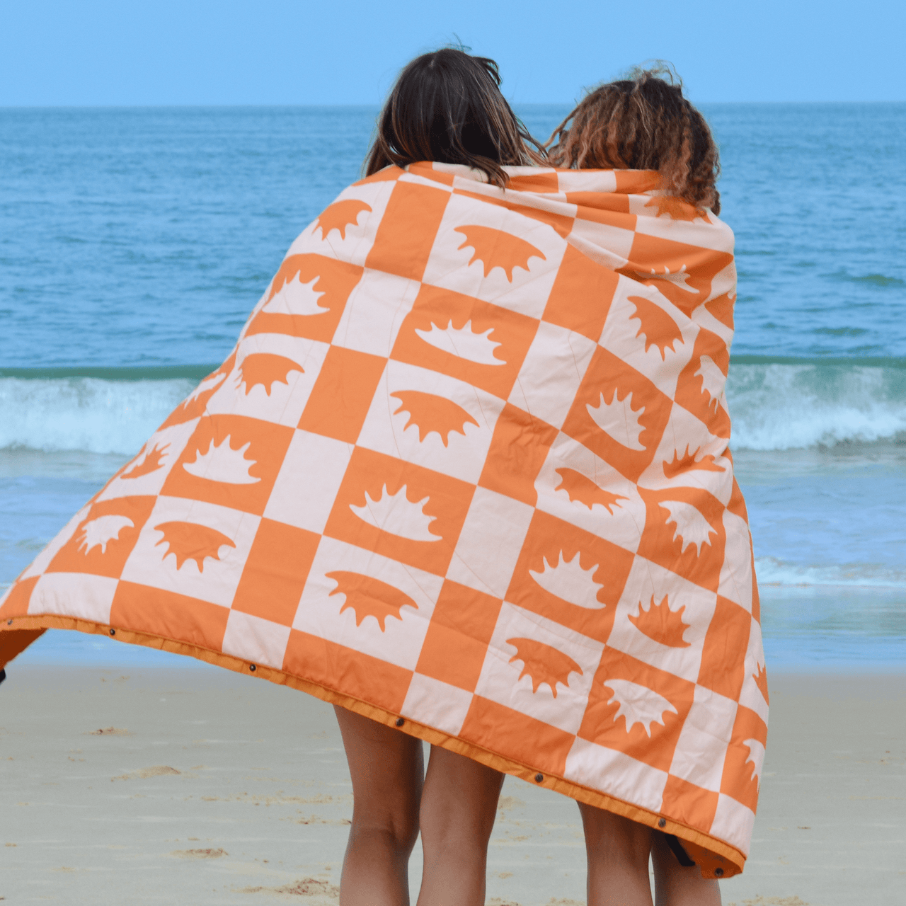 Striped beach blanket hot sale