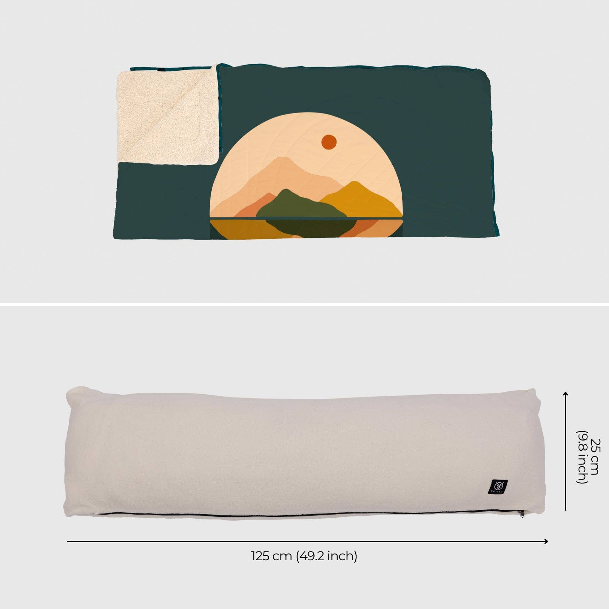 VOITED Queen-Sized CloudTouch Blanket - Day & Night | Cosy