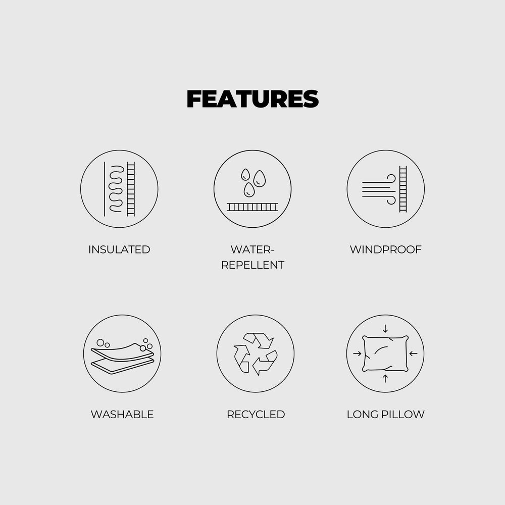 VOITED Queen CloudTouch® Indoor/Outdoor Camping Blanket - Snowy Peak