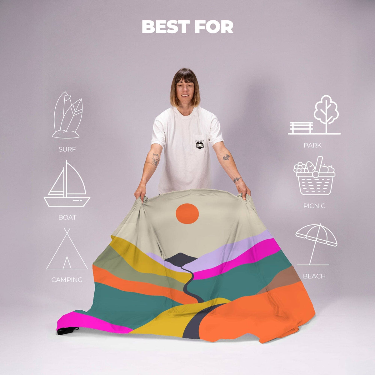 VOITED Sandfree Beach Sheet - Mystic Ridge Accessories VOITED 