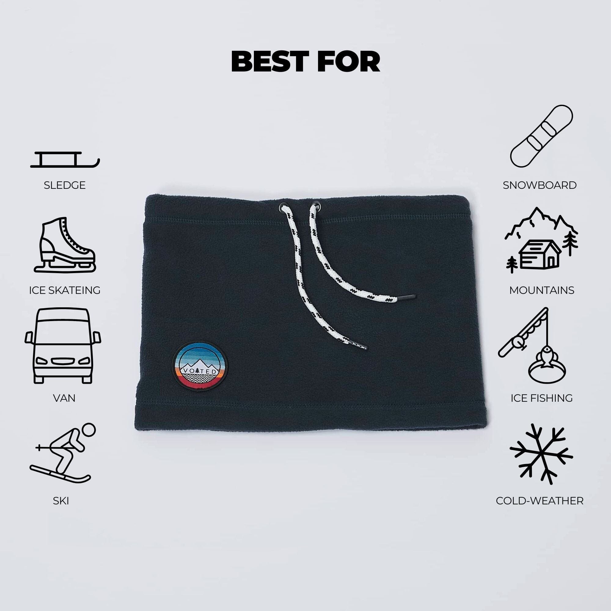 VOITED Snood - Deep Navy | Warm & Adjustable Neck Protection