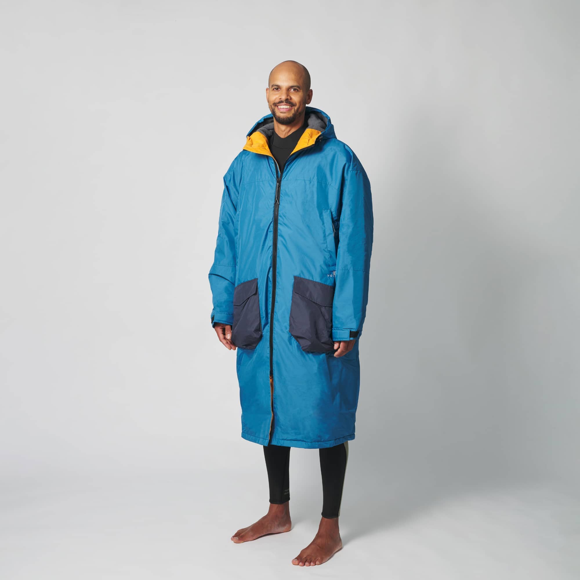 VOITED Stay Dry and Warm Outdoors with Changing Robes Blue Steel