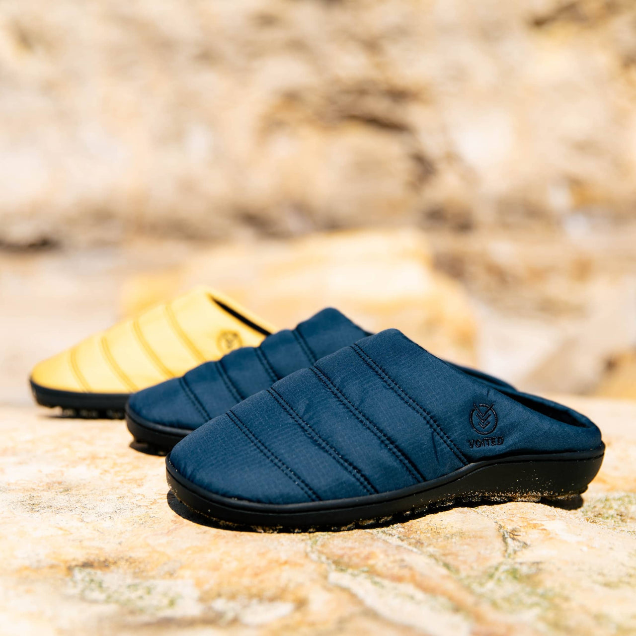 VOITED Packable Travel Slippers for cosy Adventures - Ocean Navy – VOITED EU