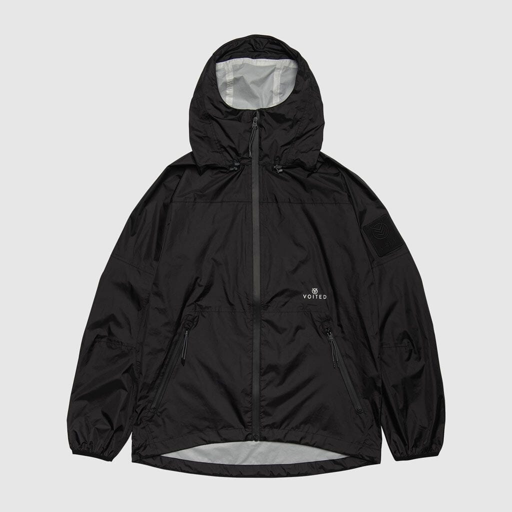 VOITED Gamma Hooded Shell Jacket - Black